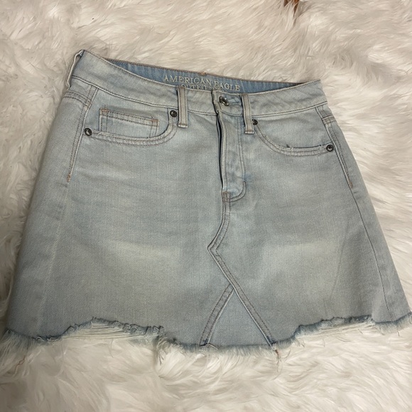 AE, NWOT HEMP DENIM MINI SKIRT, NWOT - Picture 2 of 6